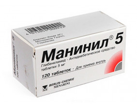 Фото - Манініл 5 таблетки по 5 мг №120 у флак.