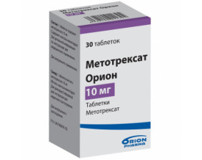 Фото - Метотрексат Оріон таблетки по 10 мг №30 у флак.