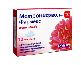 Фото - Метронідазол-Фармекс песарії по 500 мг №10 (5х2)
