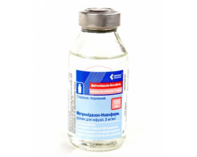Фото - Метронідазол-Новофарм розчин д/інф. 5 мг/мл по 100 мл у пляш.