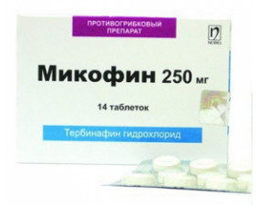 Фото - Мікофін таблетки по 250 мг №14