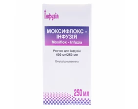 Фото - Моксифлокс-Інфузія розчин д/інф. 400 мг/250 мл по 250 мл у пляш.