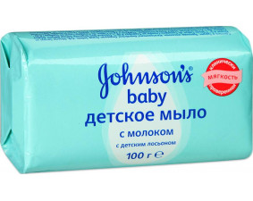 Фото - Johnsons Baby (Джонсонс Беби) Мыло детское с молоком 100г
