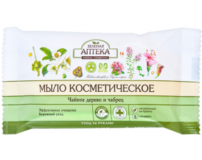 Фото - Мило косметичне Зелена Аптека Чайне дерево та чебрець 75г