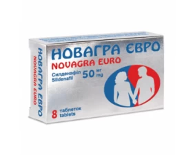Фото - Новагра євро таблетки, в/плів. обол. по 50 мг №8 (4х2)