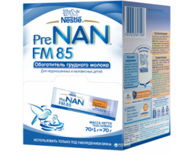 Фото - Збагачувач грудного молока Нестле PreNAN FM85 1г №70