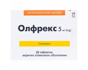 Фото - Олфрекс таблетки, в/плів. обол. по 5 мг №28 (14х2)