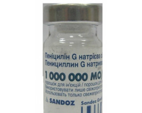 Фото - Пенициллин G Натриевая соль порошок для раствора для иньекций 1млн МЕ флаконы №100