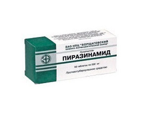 Фото - Піразинамід таблетки по 500 мг №50 (10х5)
