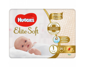 Фото - Подгузники для детей Huggies Elite Soft 1 (Хаггис Элит Софт) для новорожденных 3-5кг №25