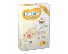 Фото - Подгузники для детей Huggies Elite Soft (Хаггис Элит Софт) размер 1 (2-5кг) №50