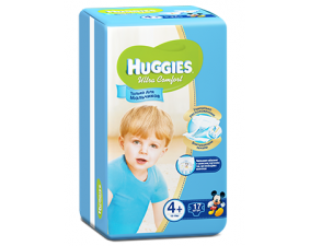Фото - Подгузники для детей Huggies Ultra Comfort 4+ (Хаггис Ультра Комфорт) для мальчиков 10-16кг №17