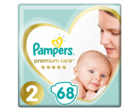 Фото - Подгузники детские Pampers Premium Care размер 2, 4-8 кг, 68 штук