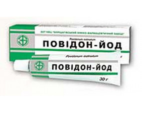 Фото - Повідон-йод лінімент 10 % по 30 г у тубах