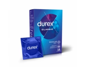 Фото - Презервативи латексні Durex Classic класичні з силіконовою змазкою, 18 штук
