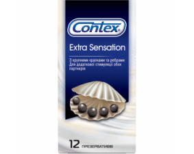 Фото - Презервативы Contex (Контекс) Extra Sensation с крупными точками и ребрами 12шт