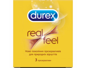 Фото - Презервативы Durex (Дюрекс) RealFeel натуральные ощущения 3шт