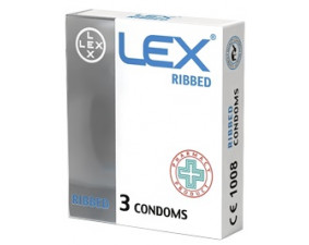 Фото - Презервативи LEX Ribbed ребристі 3шт