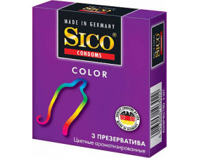 Фото - Презервативы Sico Color цветные ароматизированные 3шт