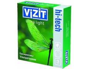 Фото - Презервативи VIZIT Hi-Tech ultralight ультратонкі №3