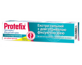 Фото - Protefix (Протефикс) Крем фиксирующий гипоалергенный экстрасильный для зубных протезов 40мл