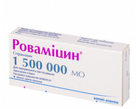 Фото - Ровамицин 1500000 таблетки №16