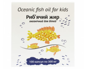 Фото - Риб'ячий жир океанічний для дітей капсули рибки 300мг №100 Орландо