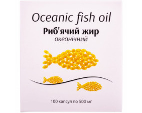 Фото - Риб'ячий жир океанічний капсули по 500 мг №100 (10х10)
