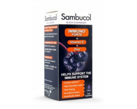 Фото - Самбукол імуно форте з вітаміном С+цинк розчин флакон 120мл