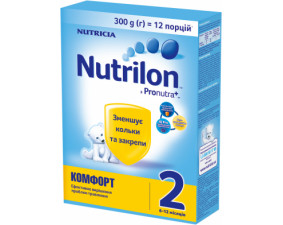 Фото - Смесь сухая детская NUTRILON (Нутрилон) Комфорт 2 при коликах и запорах от 6 до 12 месяцев 300 г
