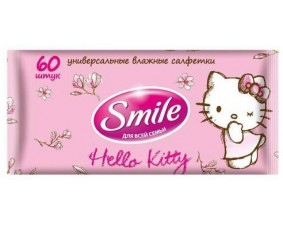 Фото - Smile (Смайл) Салфетки влажные Hello Kitty №60