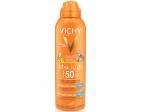 Фото - Vichy Ideal Soleil (Виши Идеаль Солей) Спрей солнцезащитный для детей с технологией Анти-песок SPF50+ 200мл