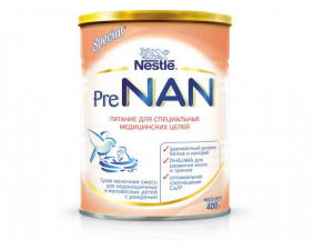 Фото - Смесь сухая молочная NESTLE (Нестле) PreNAN (Пре Нан), 400г