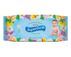 Фото - Superfresh (Суперфреш) Салфетки влажные для детей и мам №72