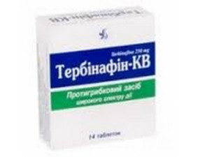 Фото - Тербінафін-КВ таблетки по 250 мг №14 (7х2)