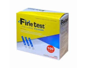 Фото - Тест-полоски Finetest Auto-coding Premium для глюкометра, 2 флакона по 50 штук