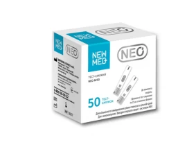 Фото - Тест-смужки NewMed Neo S0217 для глюкометра, 50 штук