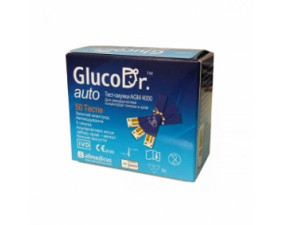 Фото - Тест-полоски для определения уровня глюкозы в крови GlucoDr AUTO AGM 4000 №50