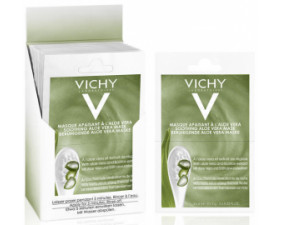 Фото - Vichy (Виши) Маска минеральная успокаивающая с алоэ для кожи лица склонной к сухости и стянутости 2х6мл