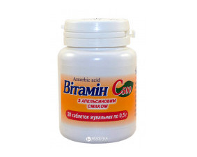 Фото - Витамин С 500мг жевательные таблетки со вкусом апельсина №30