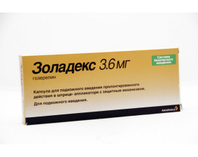 Фото - Золадекс капсули для п/ш. введ. прол./д. по 3.6 мг №1 у шпр.-аплік.
