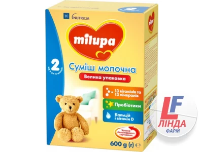 Сухая молочная смесь Milupa 2 для детей от 6 до 12 месяцев, 600 г-0