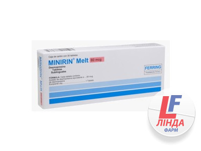 Минирин Мелт лиофилизат для орального применения 120 мкг №30-0