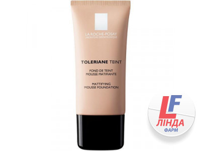 La Roche-Posay Toleriane Teint (Ля Рош-Позе Толеран Тон) Мусс тональный матирующий для комбинированной и жирной кожи SPF20 оттенок 02 светло-бежевый 30мл-0