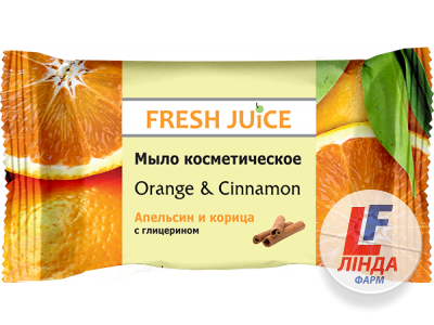 Fresh Juice Мыло косметическое Апельсин и корица 75г-0