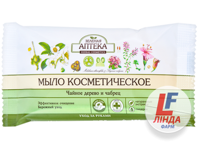 Мило косметичне Зелена Аптека Чайне дерево та чебрець 75г-0