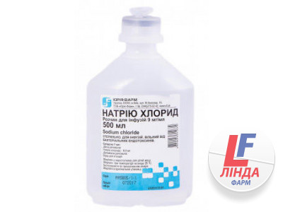 Натрия хлорид раствор для инфузий 0.9% контейнер 500мл Юрия-Фарм-0