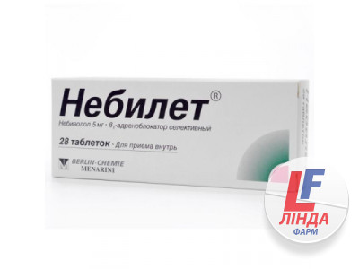 Небілет таблетки по 5 мг №28 (14х2)-0