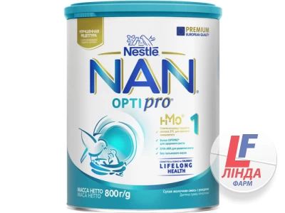 Сухая молочная смесь NAN 1 Optipro для детей с рождения, 800 г-0