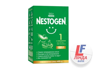 Сухая молочная смесь Nestogen 1 с лактобактериями L. Reuteri для детей с рождения, 600 г-0